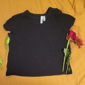 H&M Black Short Sleeve Tee